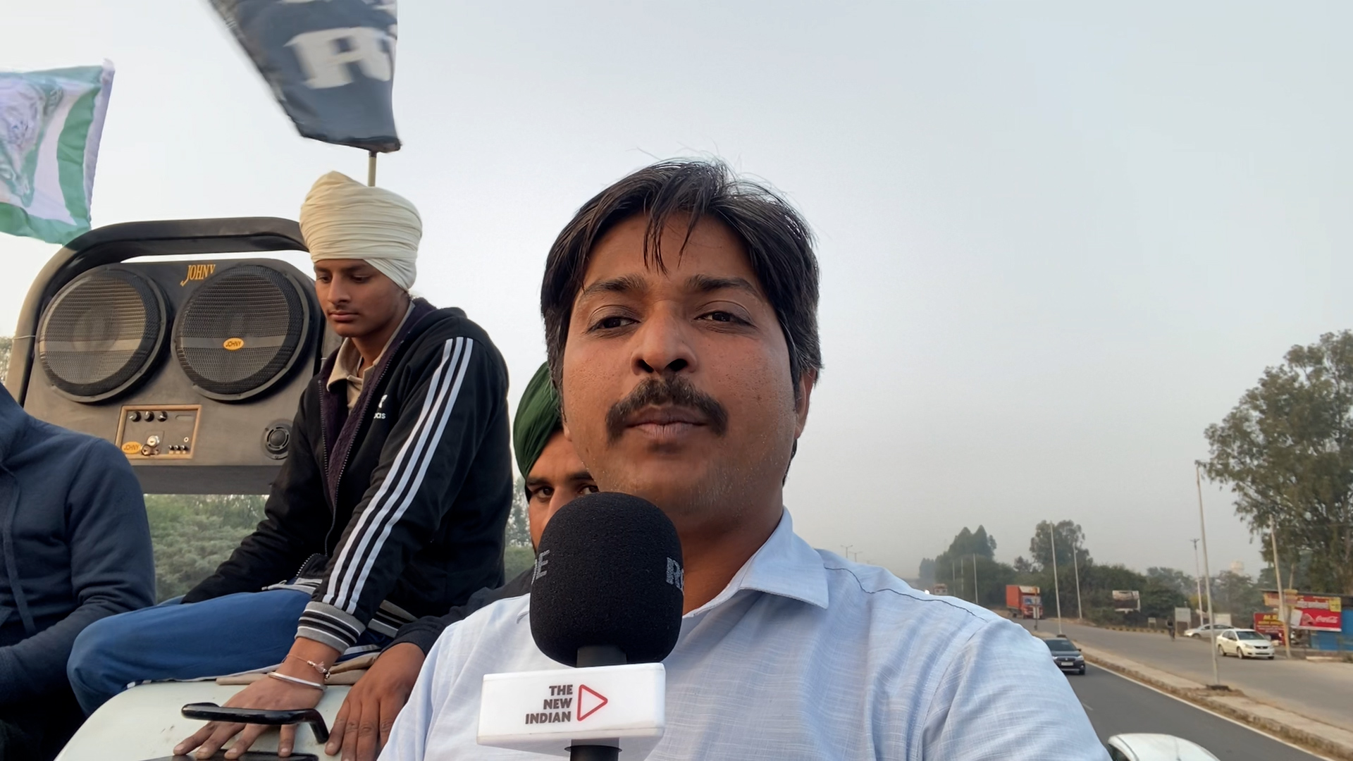 The New Indian reporter speaks a farmer Manpreet in Kurukshetra.