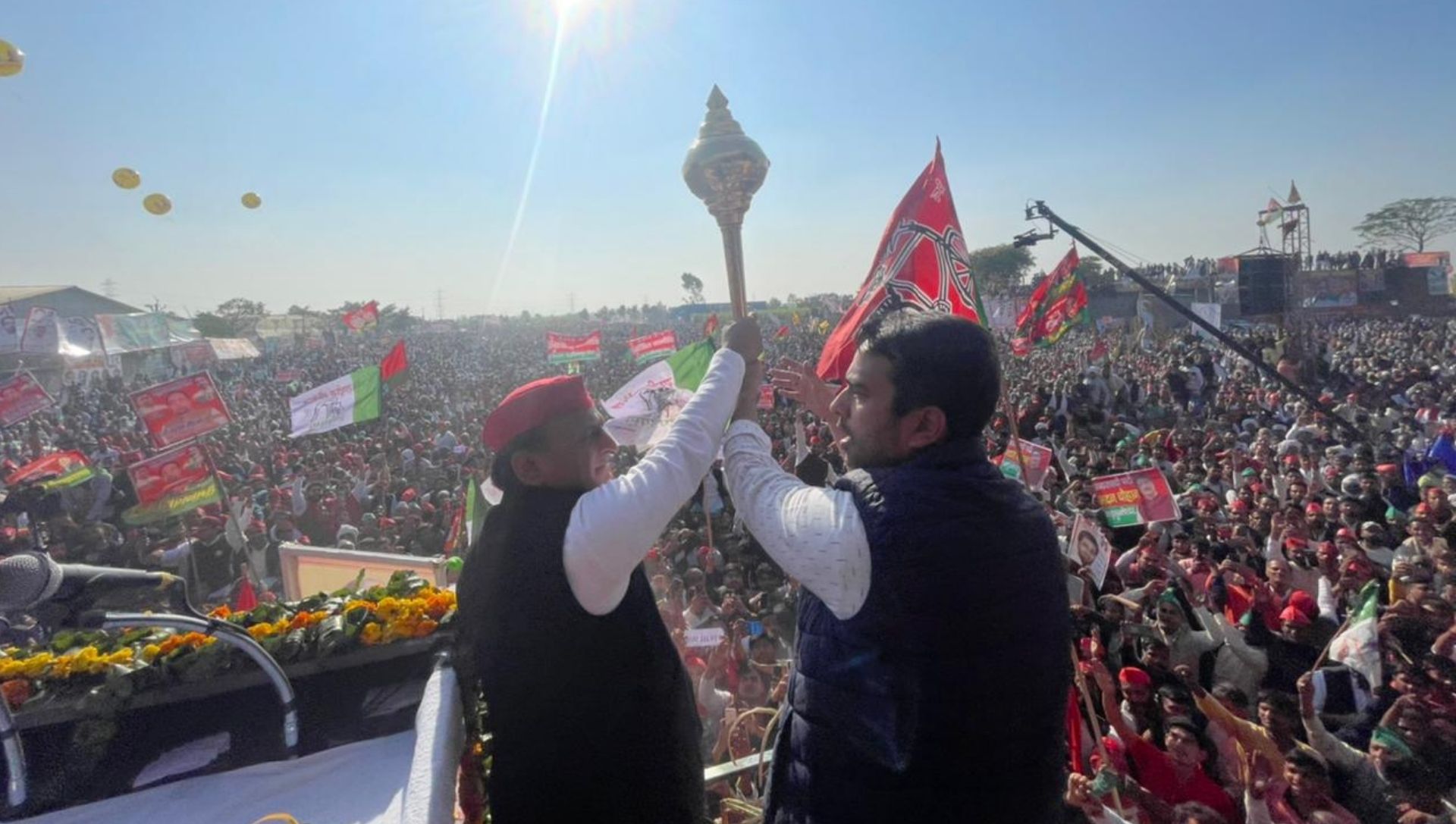 War Cry Against BJP Government in a joint rally in UP