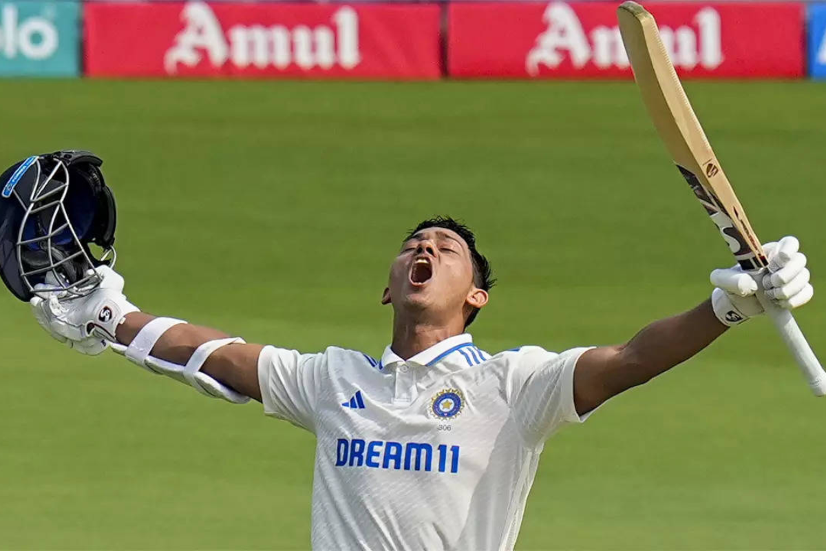 Yashasvi Jaiswal after scoring a double hundred against England in the home season.