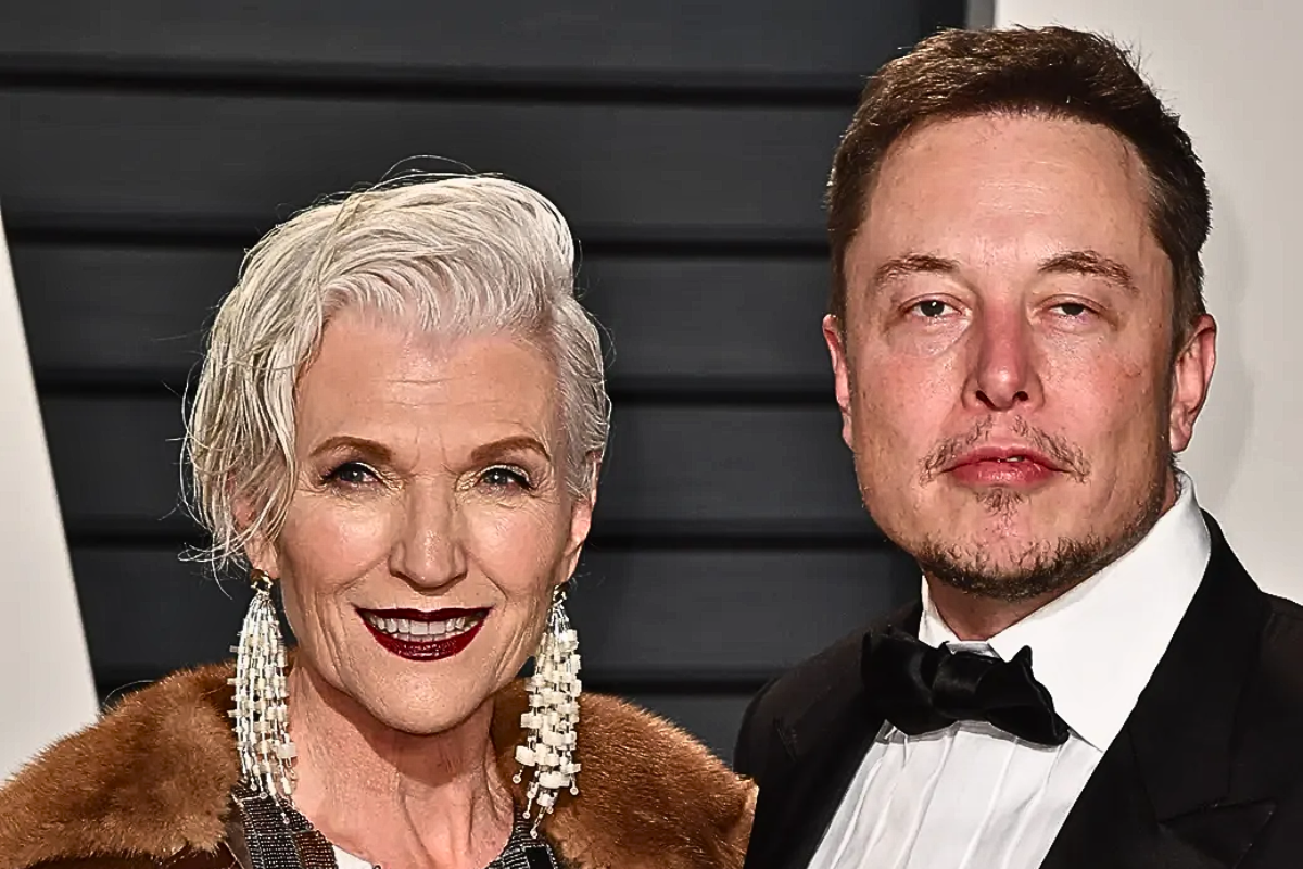 Maya Musk with her son Elon Musk.