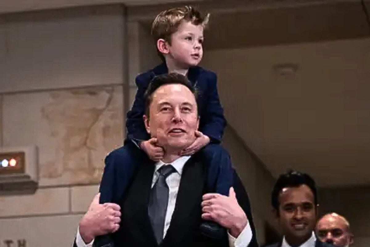 Elon Musk brings son to Trump meeting, sparks work-life balance debate.