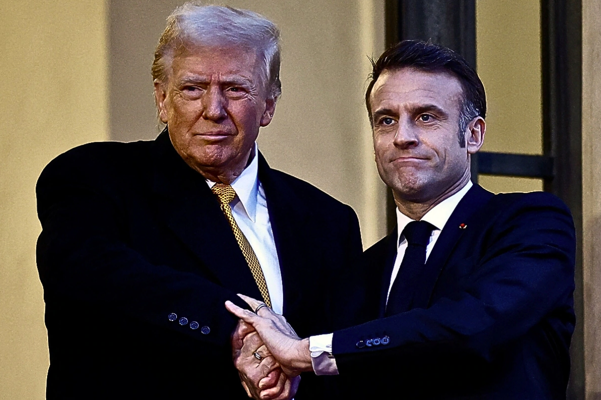 President Donald Trump and French Prime Minister Emmanuel Macron met at the Élysée Palace in Paris on December 7, 2024.