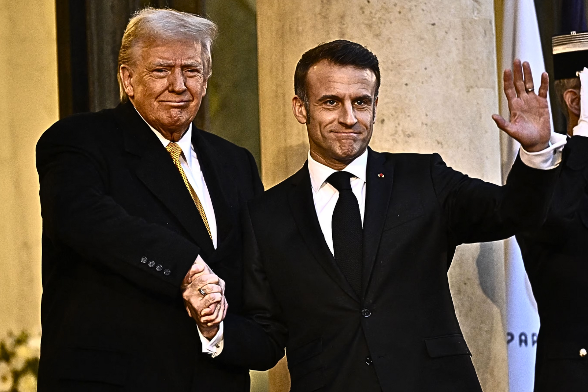 U.S. President Donald Trump and French President Emmanuel Macron met. 