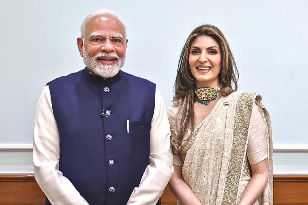 Riddhima Kapoor Sahni with Prime Minister Narendra Modi.