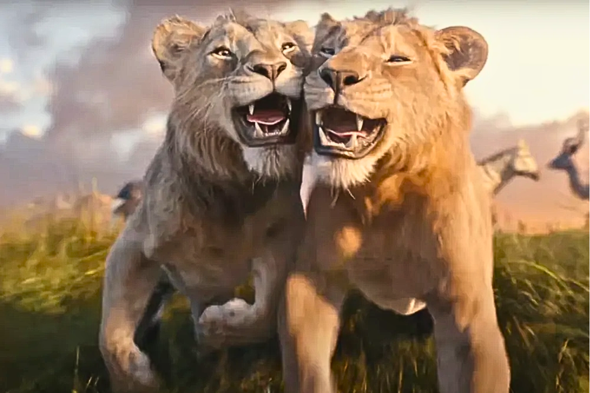 Scar and Mufasa from Mufasa: The Lion King. 