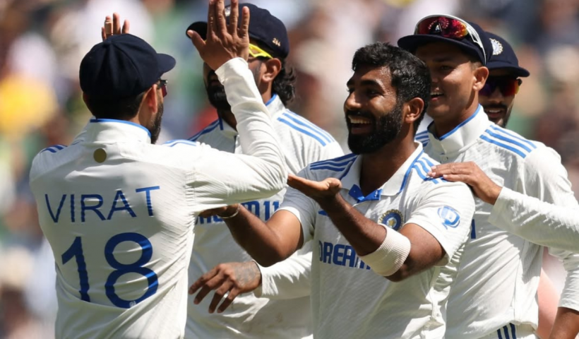 Jasprit Bumrah takes 3 wickets for just 3 runs in 11 balls, leaving the Australian batting lineup in tatters.