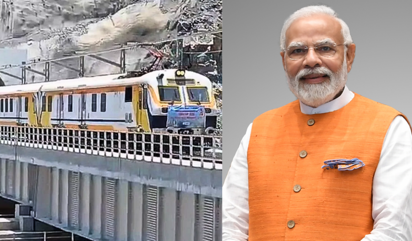 Prime Minister Narendra Modi set to unveil new train services from New Delhi to Kashmir.