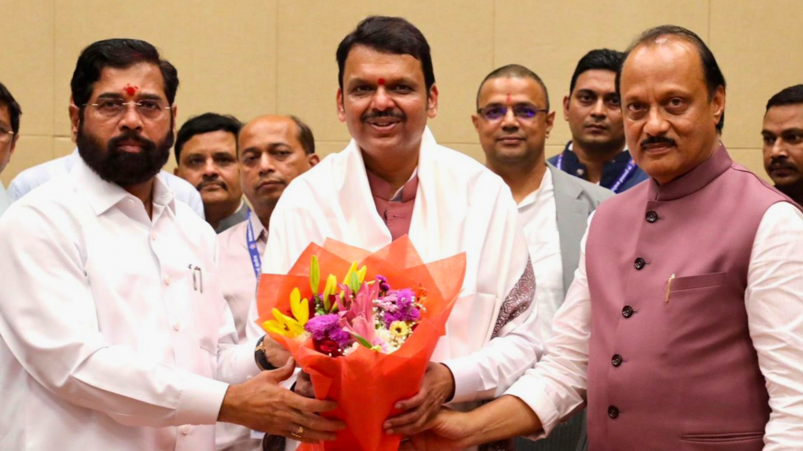 BJP leader Devendra Fadnavis took oath as the Chief Minister, Shinde & Pawar Deputy CM