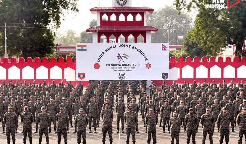 Indian Army departs for joint military exercise Surya Kiran in Nepal.