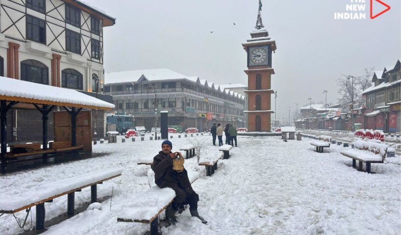 Fresh snowfall blankets Kashmir, disrupting roads, flights, daily life.