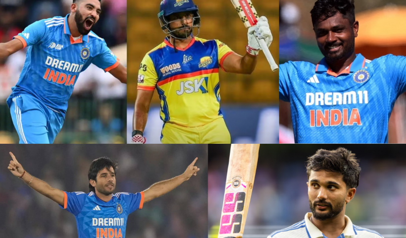 India’s Champions Trophy 2025 Squad: key players who were left out.