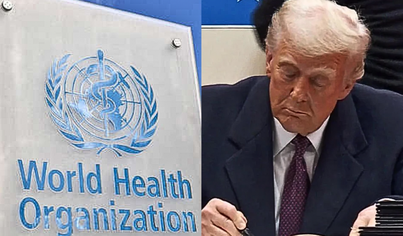 Trump signs order to withdraw U.S. from World Health Organization.