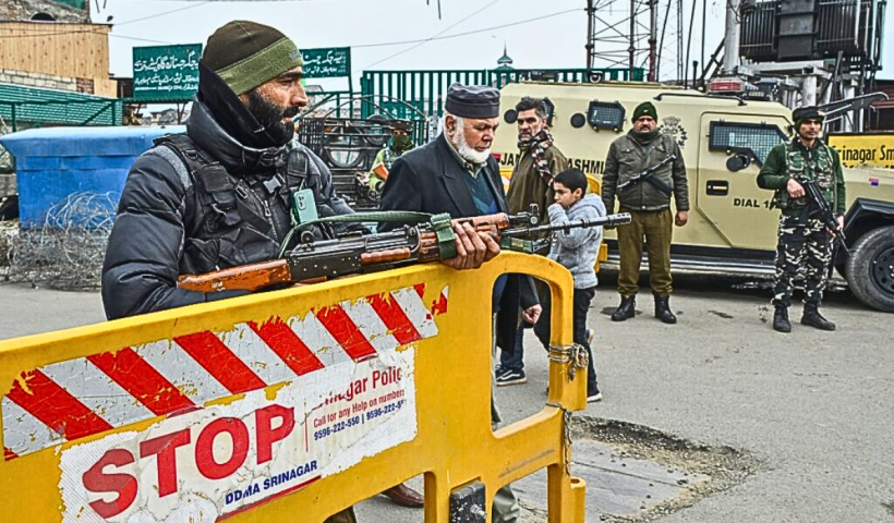 Multi layered security in Kashmir for Republic Day events.