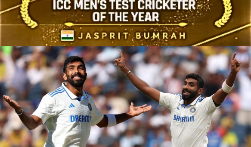 Jasprit Bumrah named ICC men’s test cricketer of the year 2024..