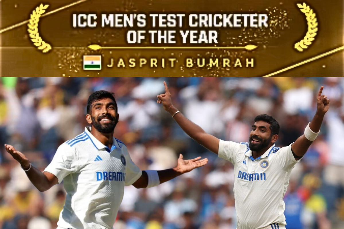 Jasprit Bumrah named ICC men’s test cricketer of the year 2024..