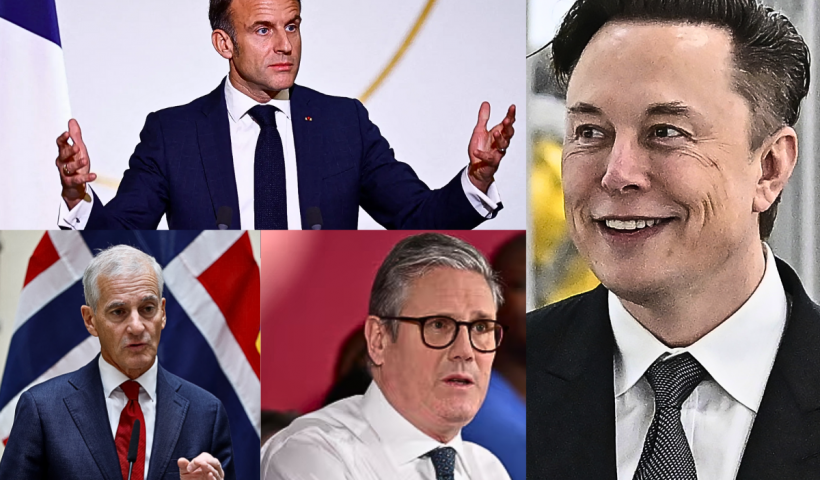 Macron becomes third European leader to aim Musk.