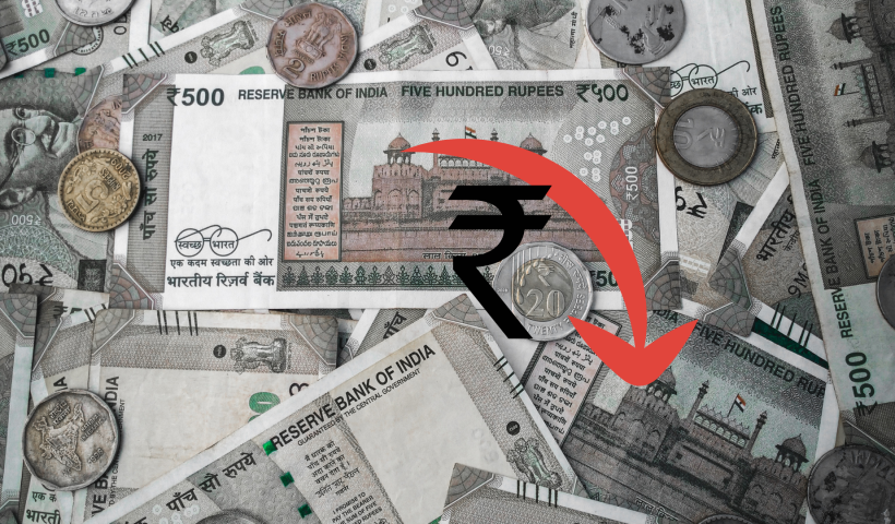 Indian rupee hit an all-time low