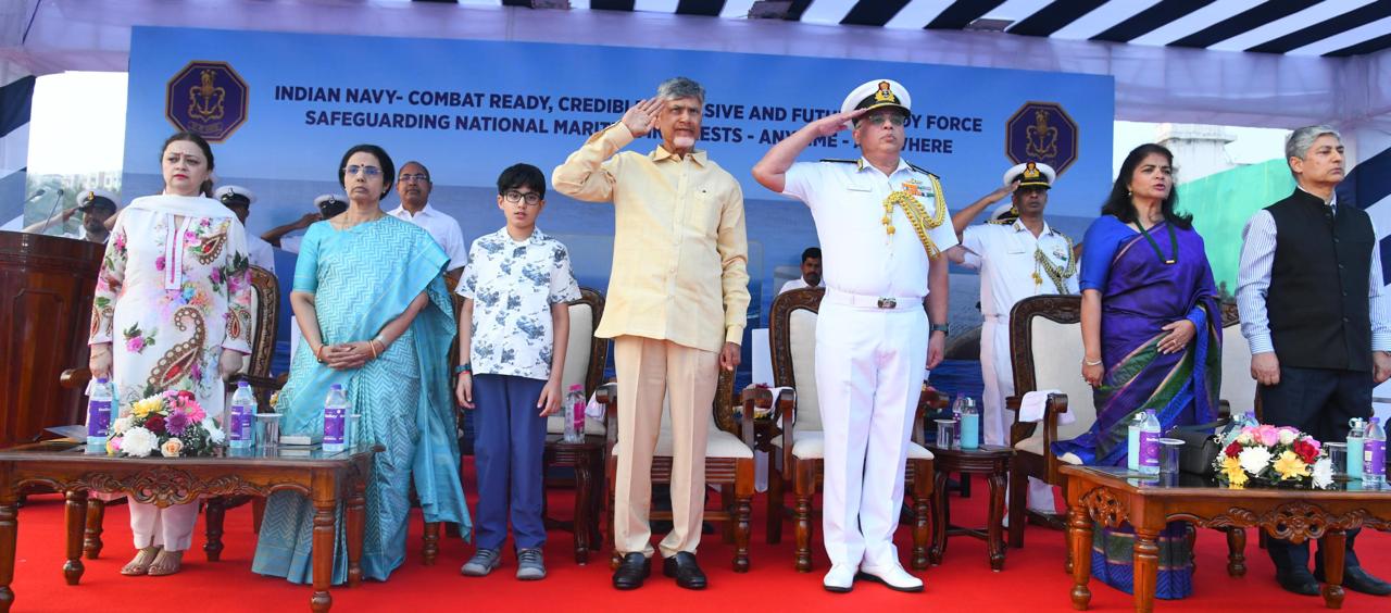 Indian Navy showcases maritime prowess in Visakhapatnam op demo.