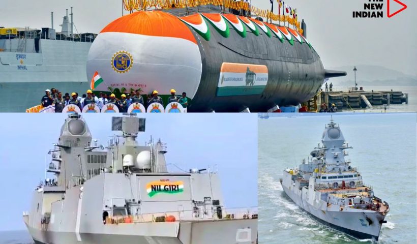 Indian Navy to commission three frontline assets: Nilgiri, Surat, Vaghsheer.