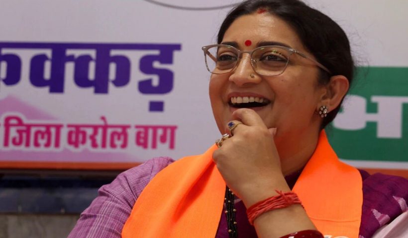 Smriti Irani slams AAP for alleged data breach of women voters.