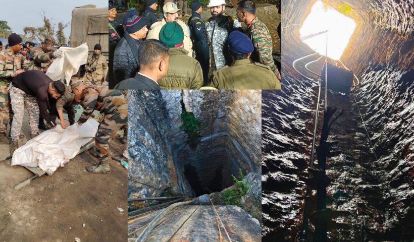 21 Para SF recovers miner’s body from flooded mine in Umrangso, Assam.