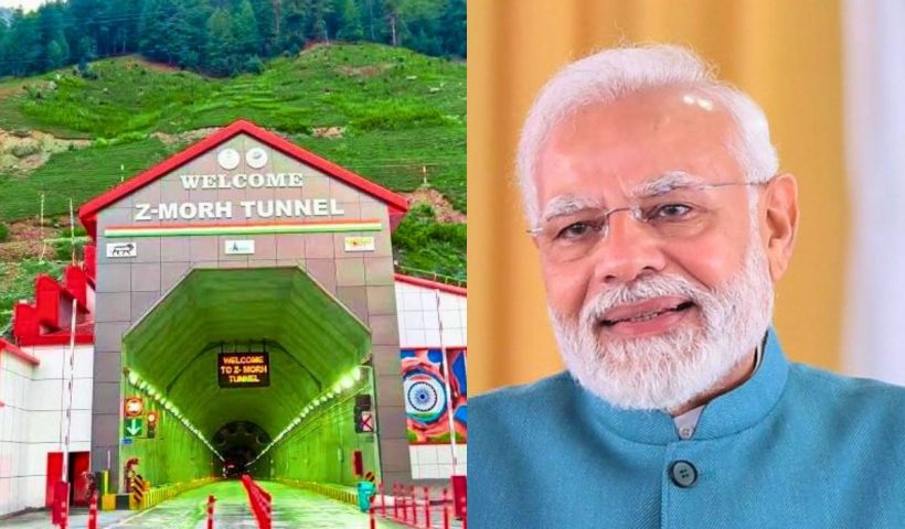 PM Modi inaugurates Z-Morh Tunnel in Sonamarg, Kashmir.