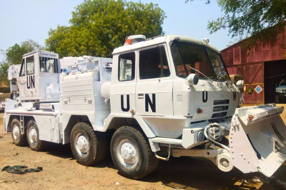 India inducts 62 indigenous vehicles for UNIFIL peacekeeping mission.