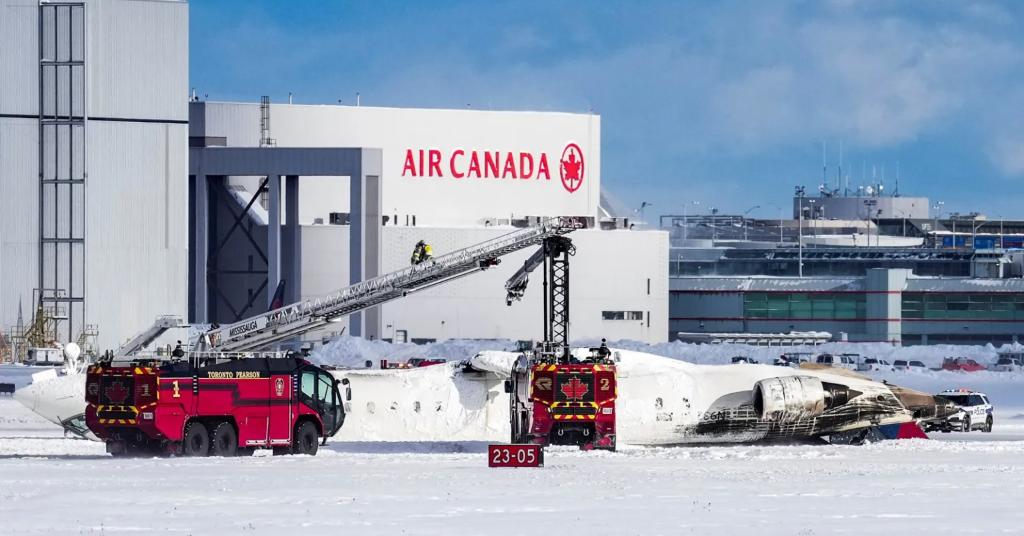 Delta Plane Crashes Upside Down at Toronto Airport; 18 Injured THE NEW